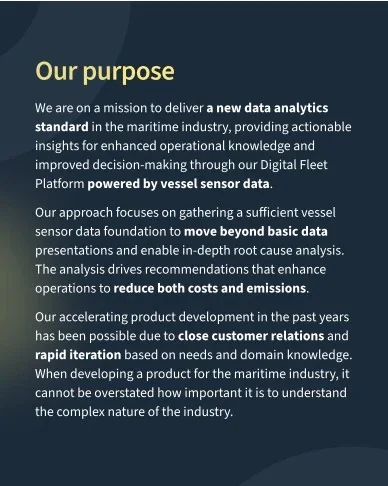 Our purpose: a page from Dipai’s investment announcement.