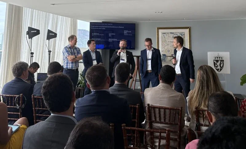 Panel discussion at the Maritime Decarbonization Alliance workshop in Rio de Janeiro.