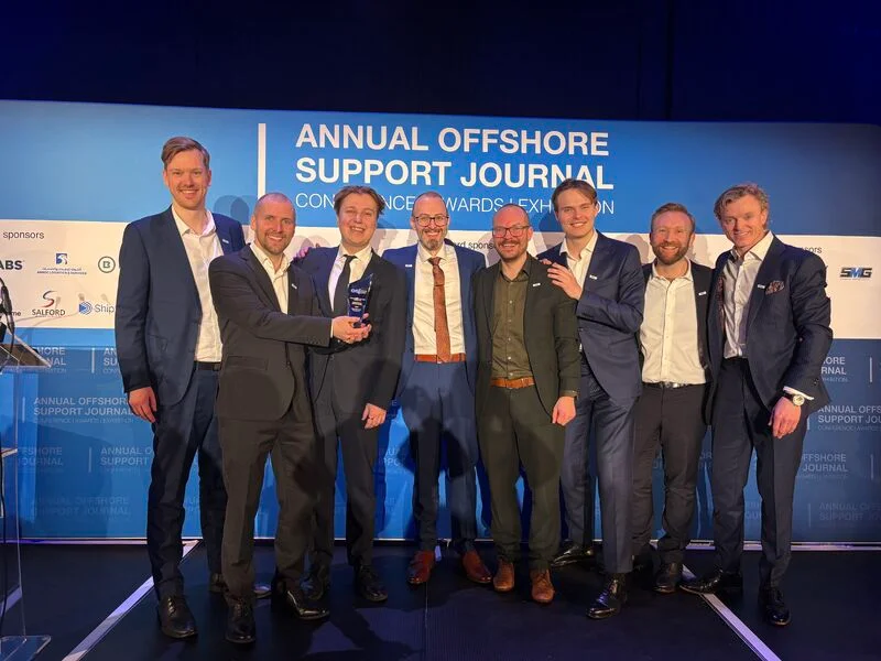 The Dipai team celebrating the OSJ Innovation Award in London.
